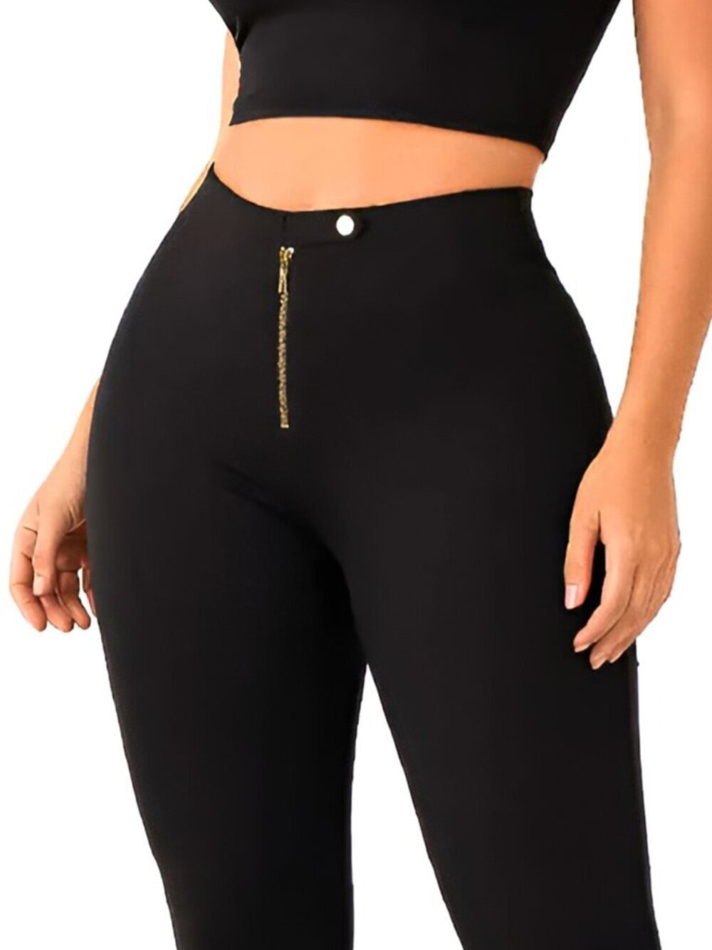Womens Best Shapewear Colombian Black Leggings BBL Effect Faja Internal Girdle!